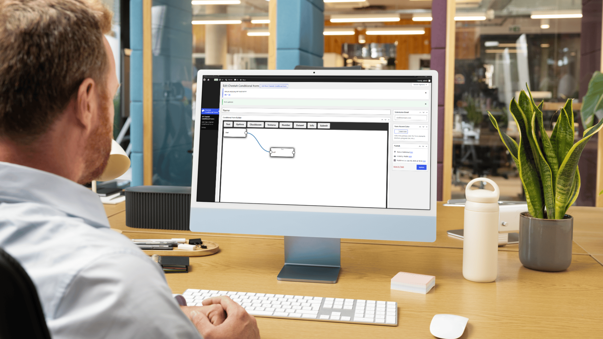 Drawflow conditional form logic backend for Curzon Green UK legal website