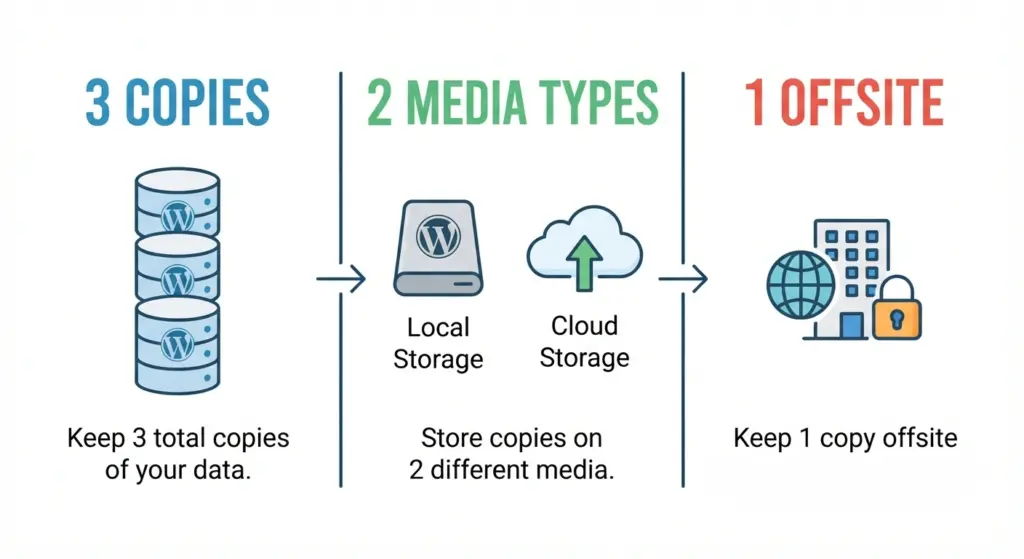 web hosting and wordpress hosting  backup strategy