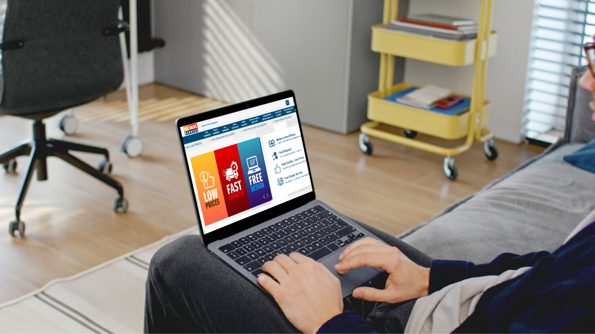 Big Value Banners UK WooCommerce storefront homepage