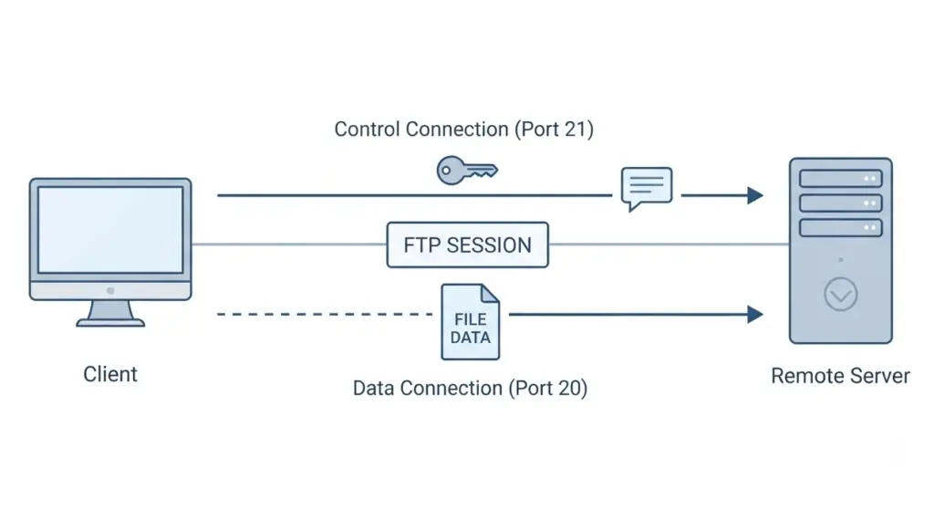 what is ftp two connection