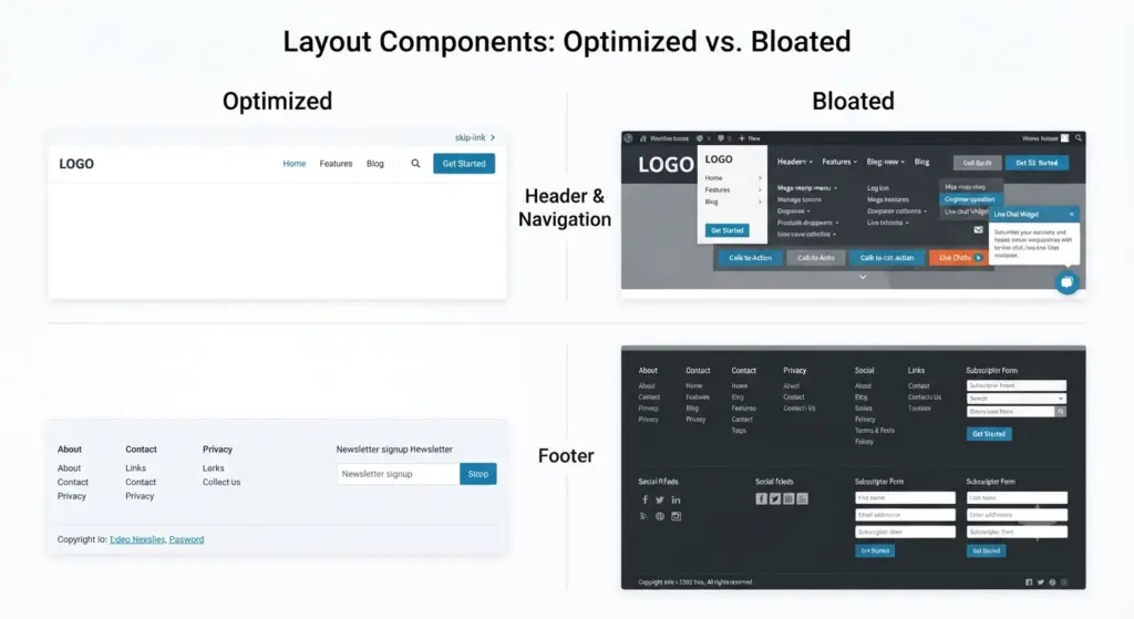 header and footer - best wordpress layout