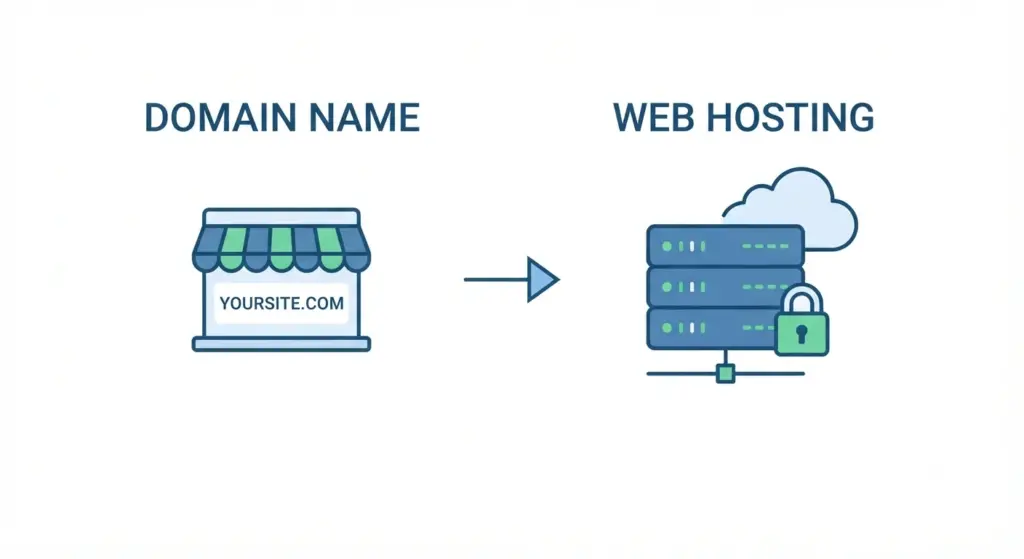 hosting and domain - how to make a wordpress website