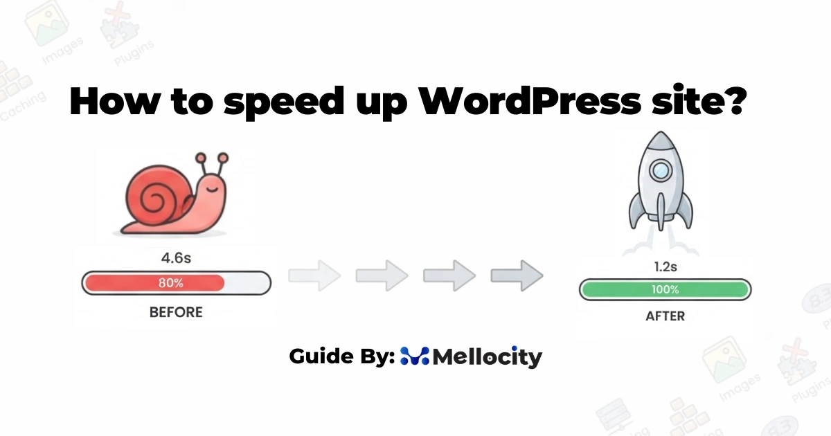 how to speed up wordpress site image illustration