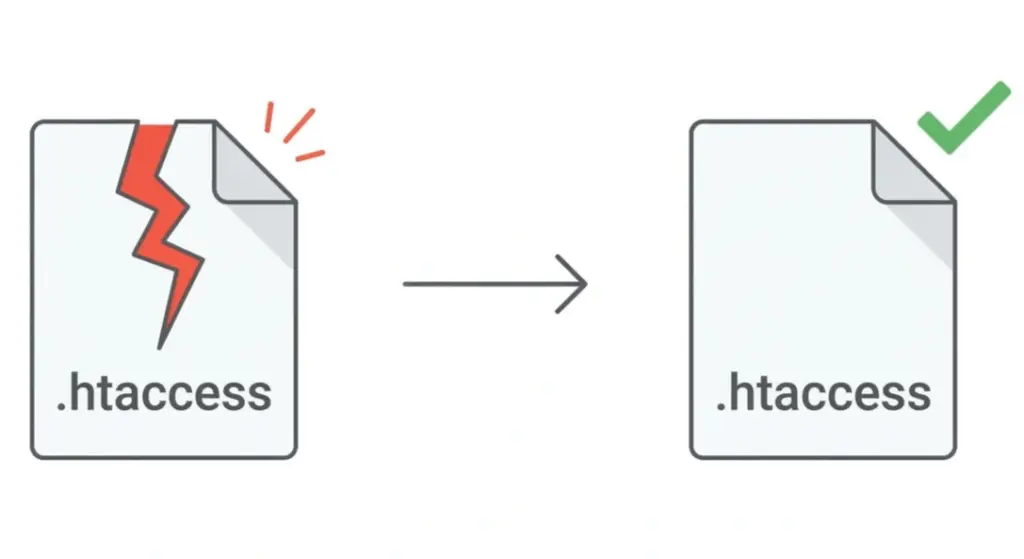 wordpress 500 internal server error  htaccess file fix