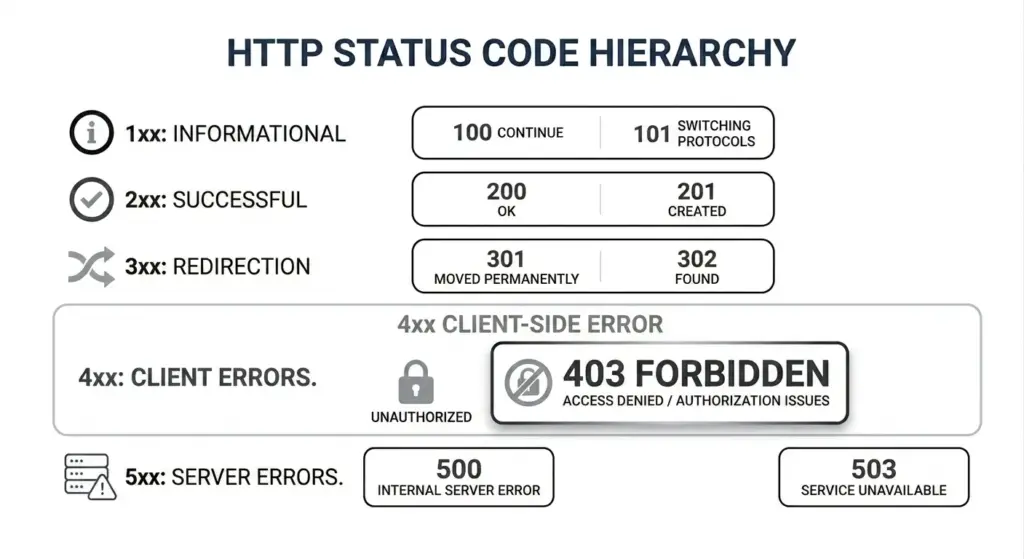 understanding http status codes - error 403