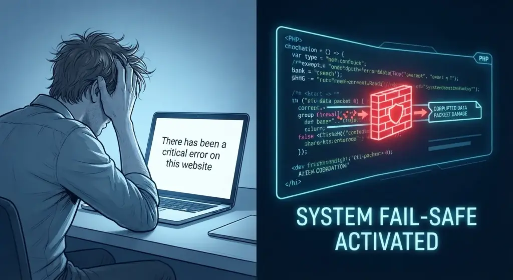 the immediate crisis - there has been a critical error on this website.
