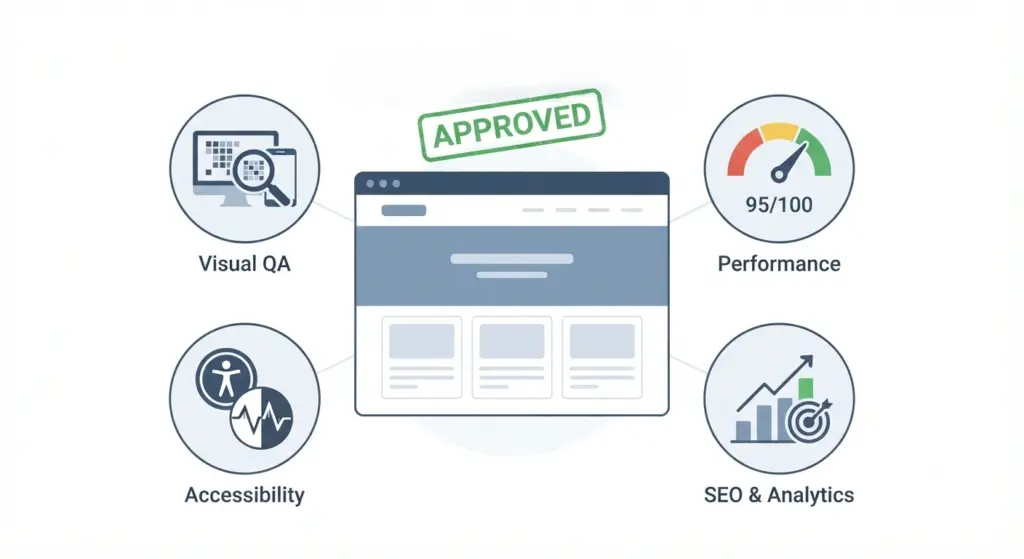 quality assurance checklist - figma to wordpress
