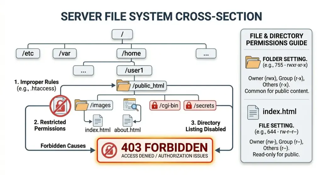 common reasons for http error 403