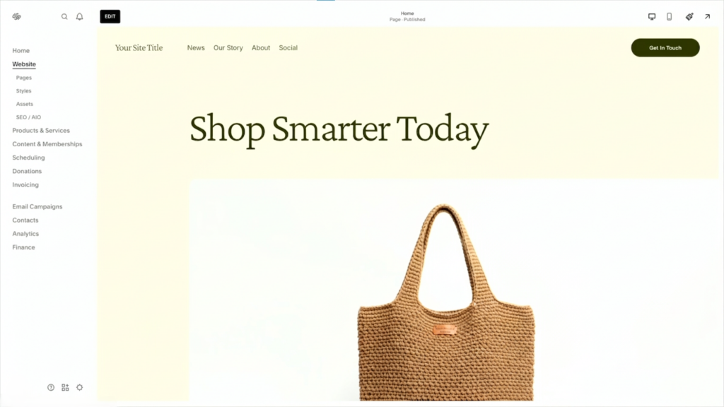 squarespace dashboard - (squarespace vs wordpress)