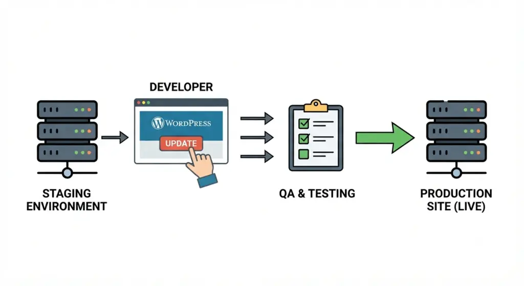 plugin not working in wordpress 
staging deployment workflow