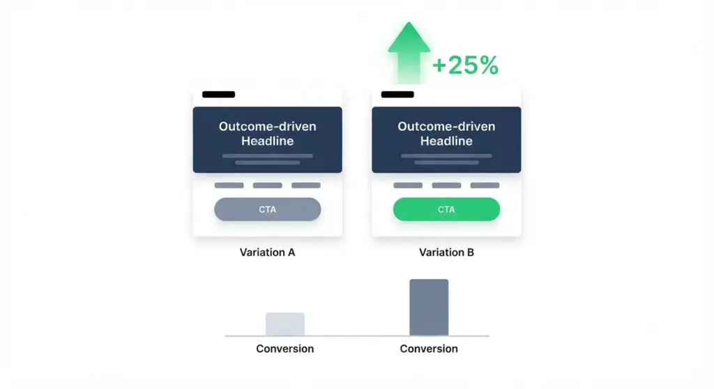 testing uplift - best landing page examples
