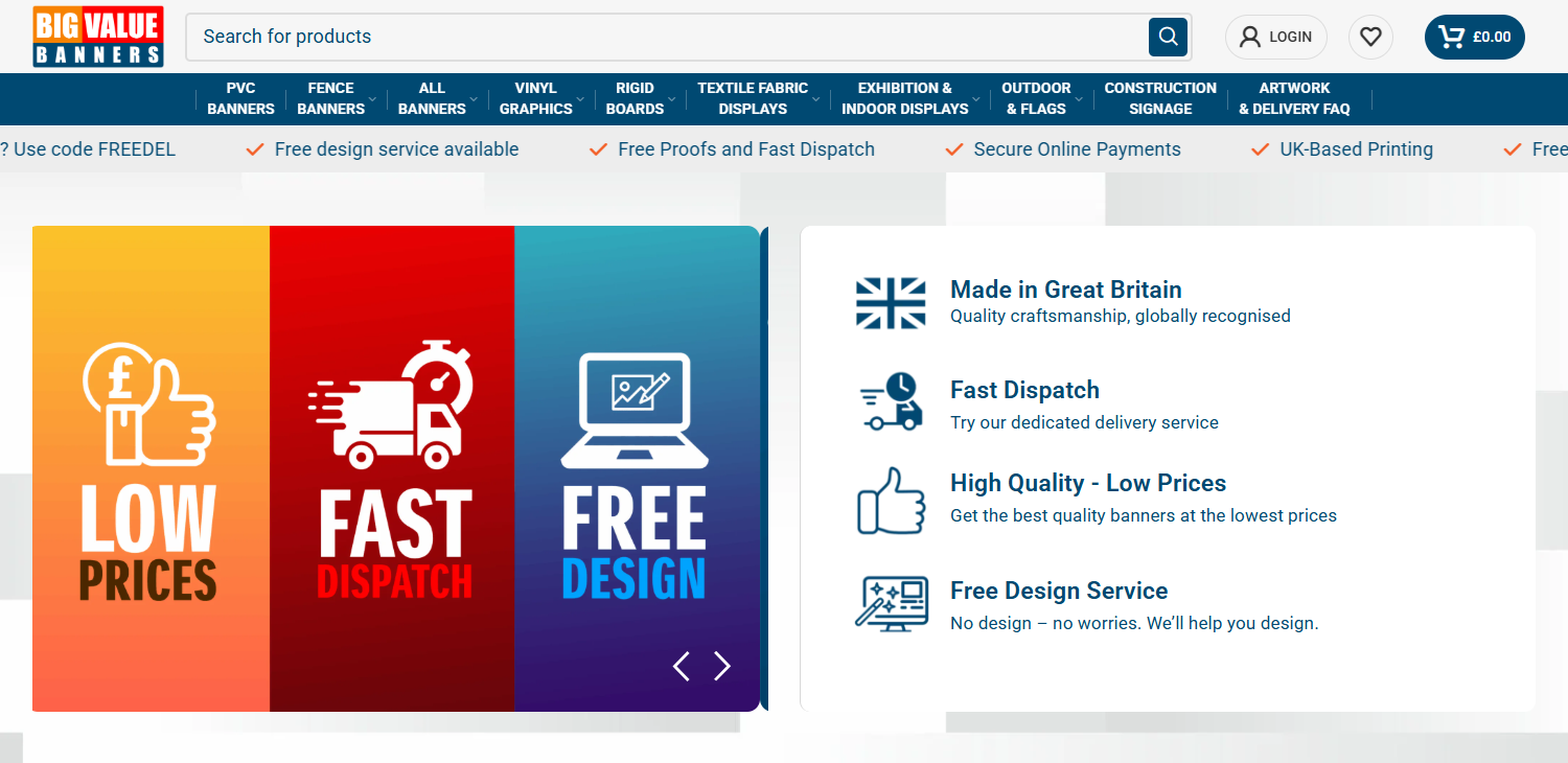 End-to-End Banner Printing E-Commerce