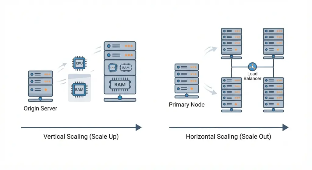 web hosting and wordpress hosting  visualizing scalability