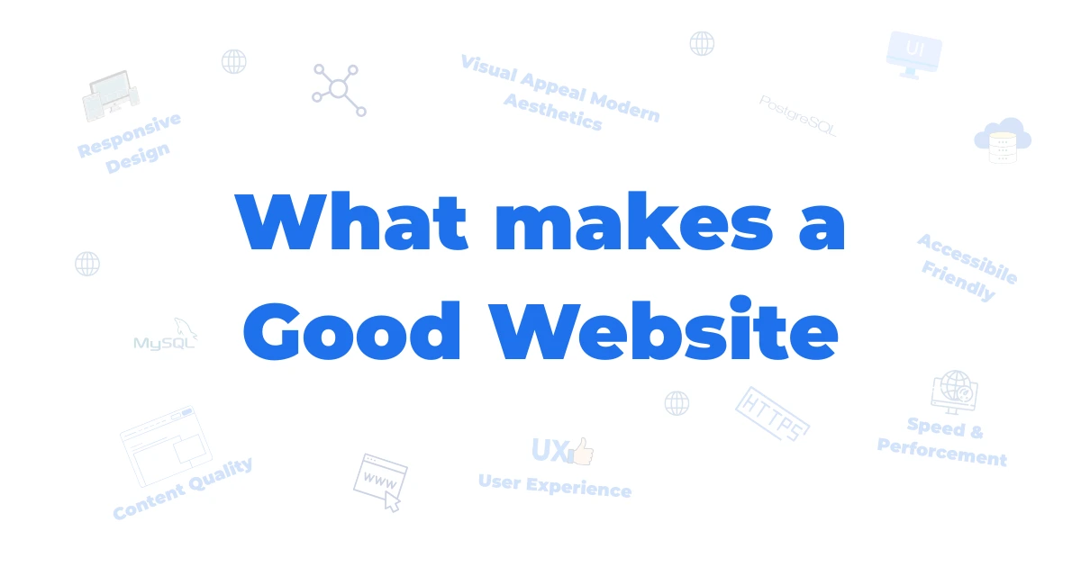 what makes a good website