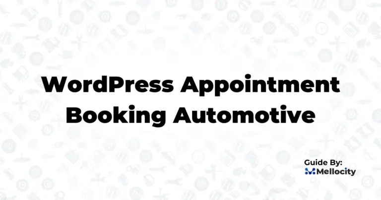 wordpress appointment booking automotive