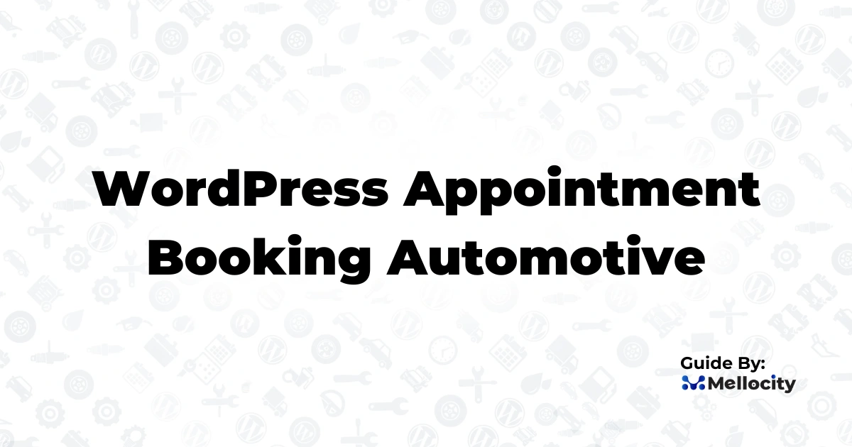 wordpress appointment booking automotive