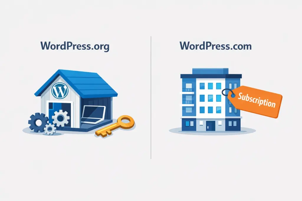 wordpress.org vs. wordpress.com - is wordpress free?